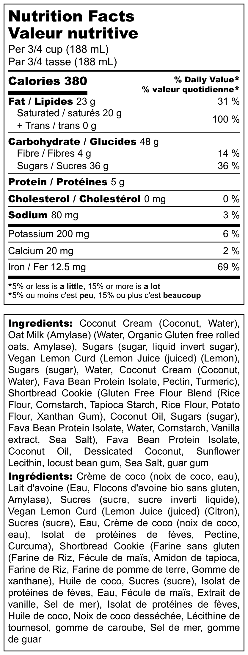 Lemon Coconut Square