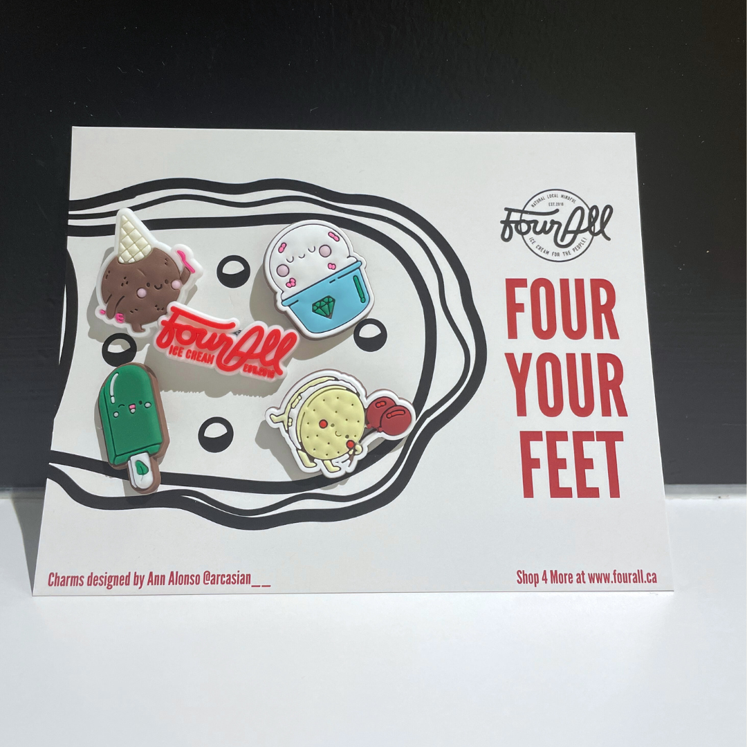 Four All Shoe Charms (5 Pack)